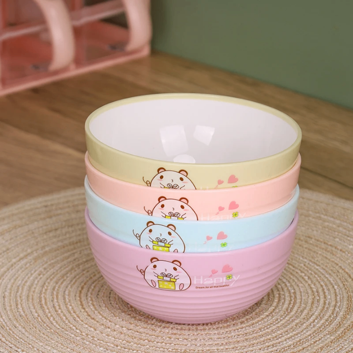 Lot de 4 bols colorés