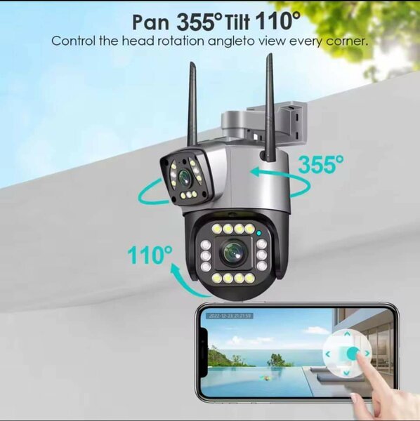 Caméra Wi-Fi double objectif