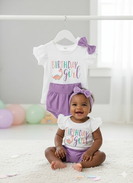 Ensemble Anniversaire Bébé Fille