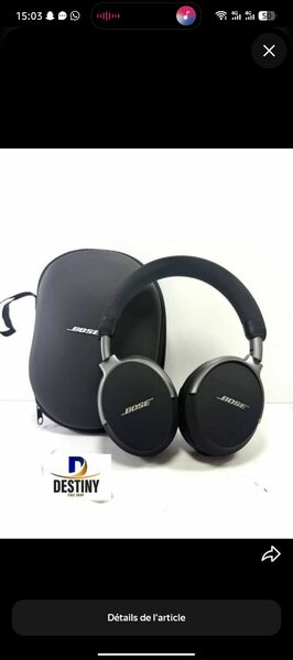 Casque audio Bose noir