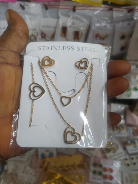 Parure Coeur Acier Inoxydable