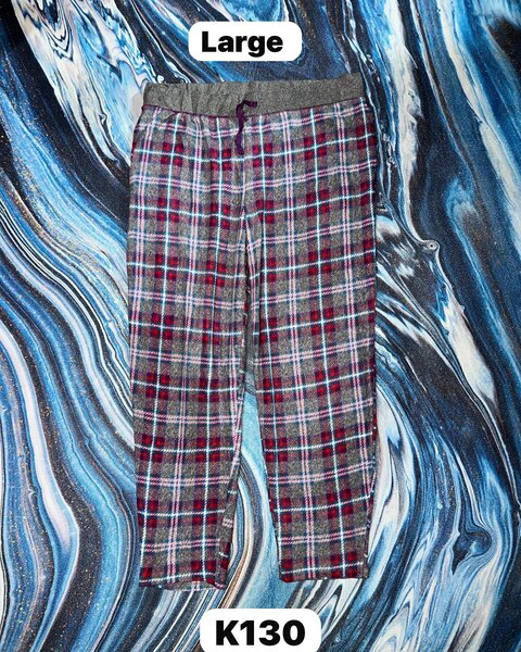 Women's cozy checkered pajama pants