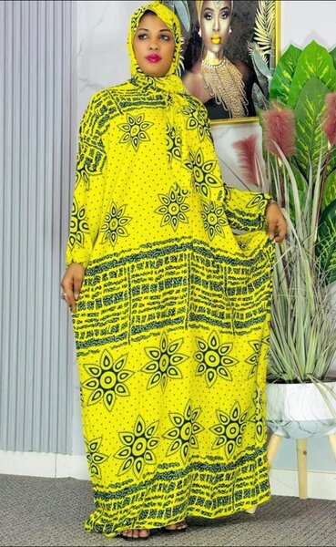Caftan en Wax Coloré