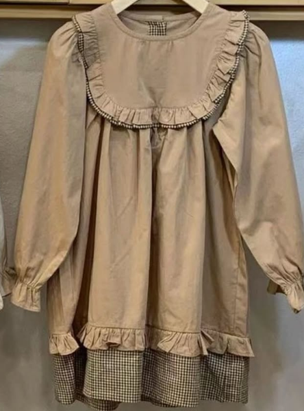 Коричневое платье для девочек 3-12