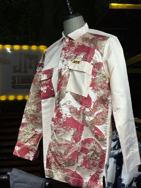 Chemise brodée chic homme