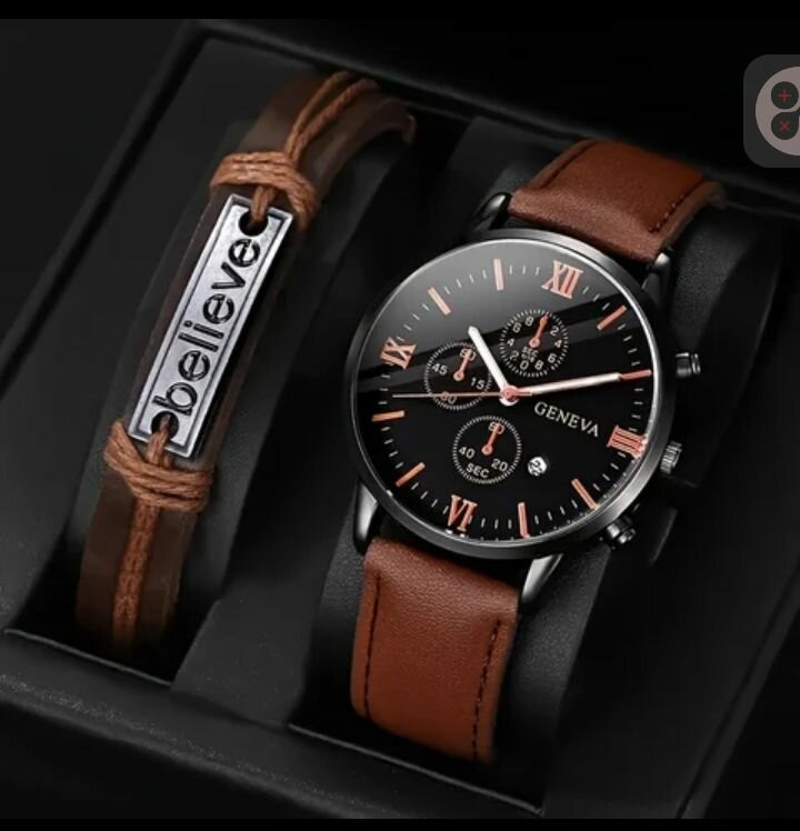 Montre Homme +Bracelet+coffret