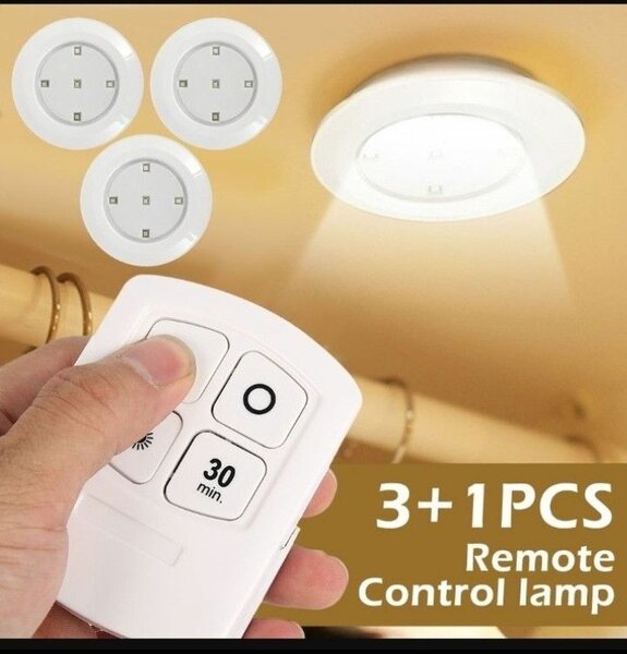 Lot De 3 lumière LED adhésif avec Télécommande