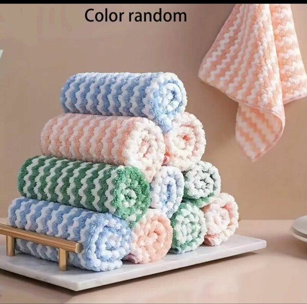 5 PCS Chiffon De Nettoyage Ménager Anti adhésif À L'huile