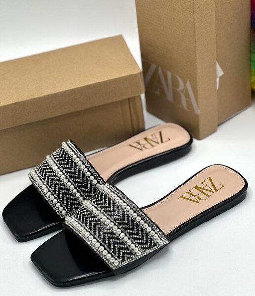 Zara beaded slippers