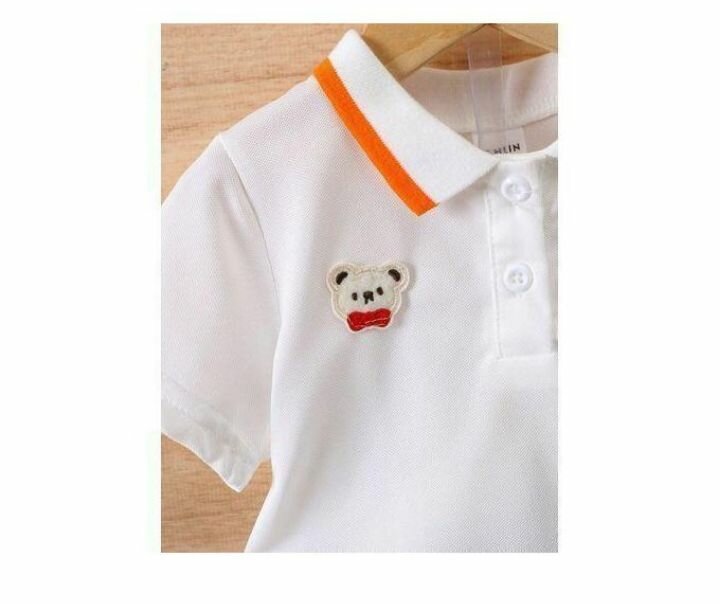 Polo enfant blanc adorable