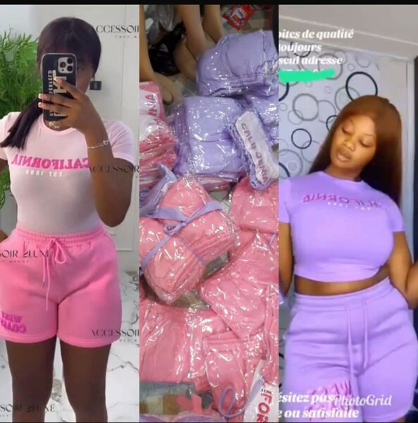 Ensemble décontracté femme été