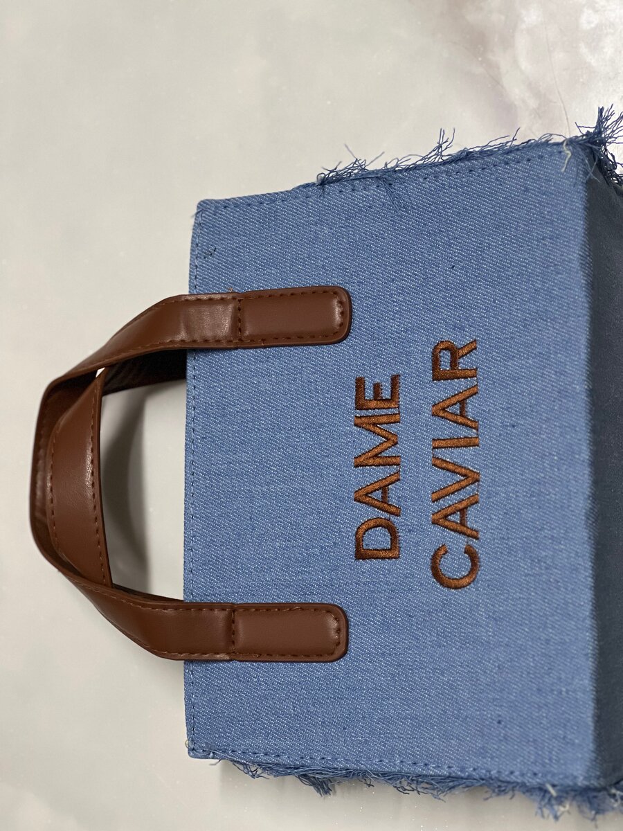 Sac en denim Dame Caviar