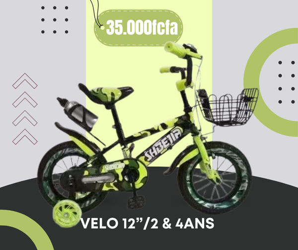 Vélo Enfant 12" Vert
