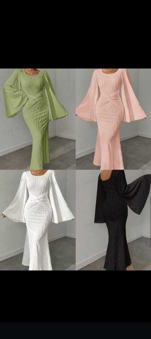 Robe élégante manches larges