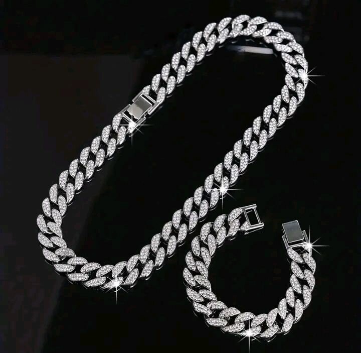 Collier luxe zircon homme