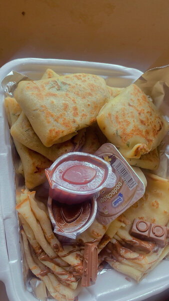 Crêpes gourmandes sucrées et s