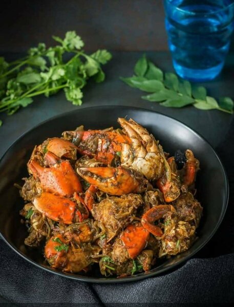 Crabe épicé savoureux