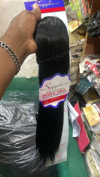 Straight ponytail wig