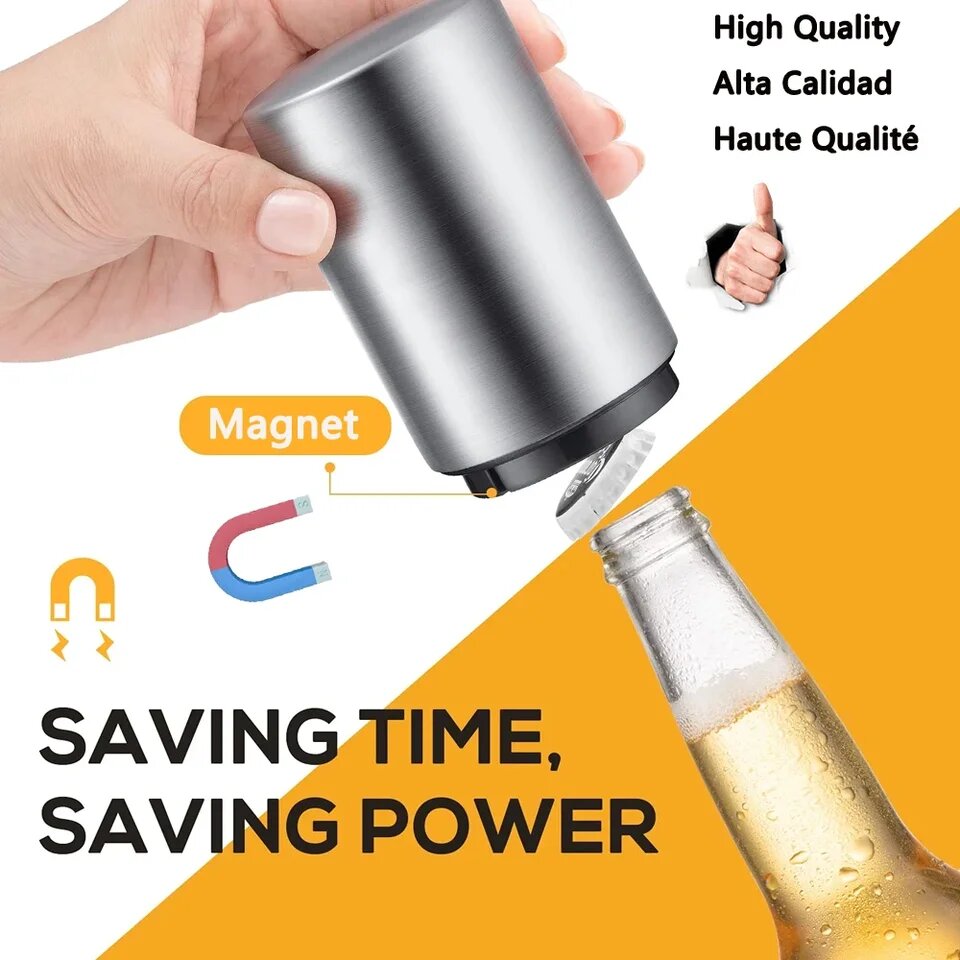 Ouvre-bouteille Magnétique Acier
