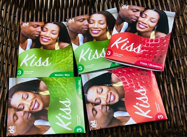 Préservatifs Kiss Menthe Fraise