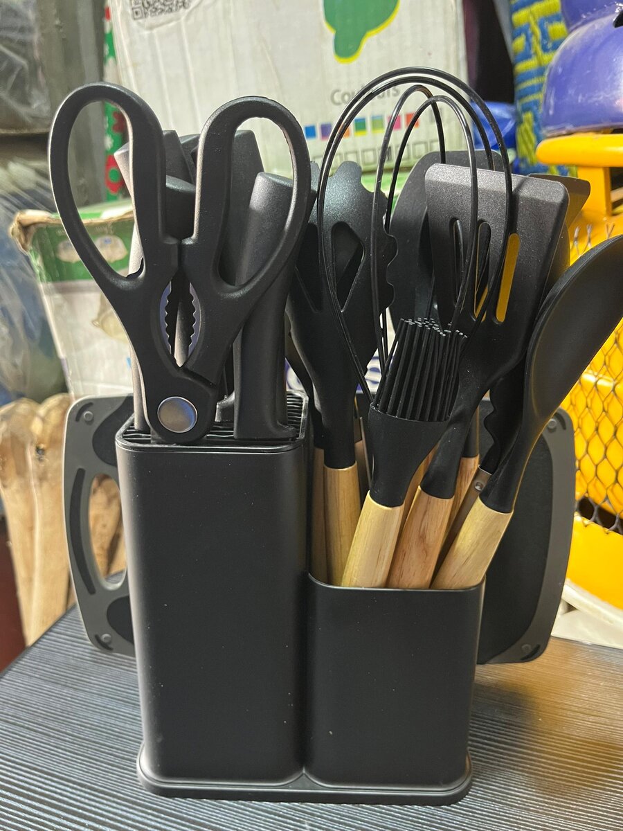 Ensemble d'ustensiles de cuisine en silicone