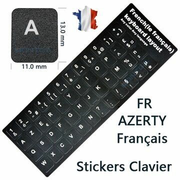 Stickers Clavier AZERTY Français