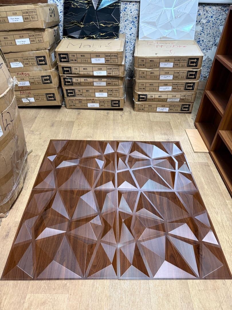 Carrelage mural 3D géométrique