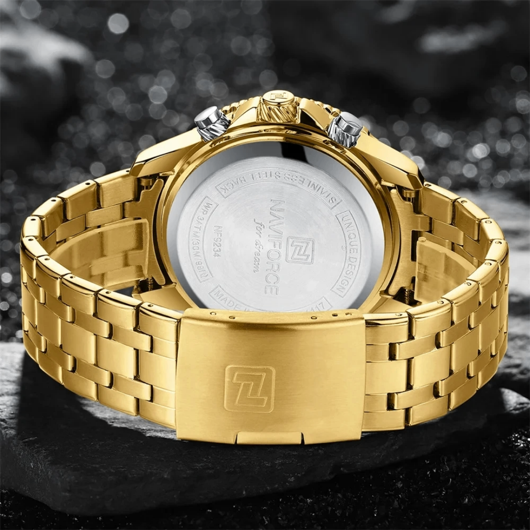 Naviforce Men's Gold Watch