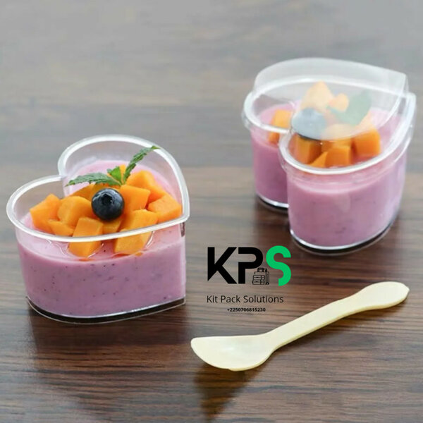 Cup dessert Cœur 150ml lot 100