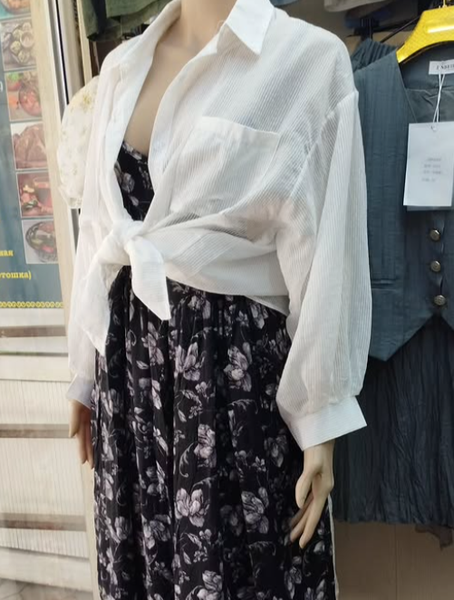 Рубашка белая женская