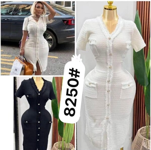 Robe ajustée élégante en tricot