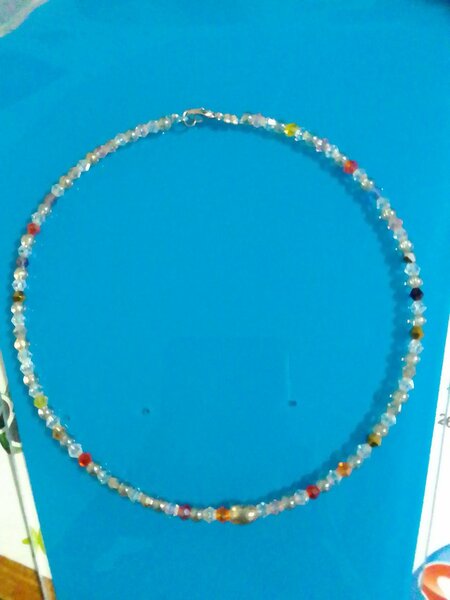Collier perles sscintillantes