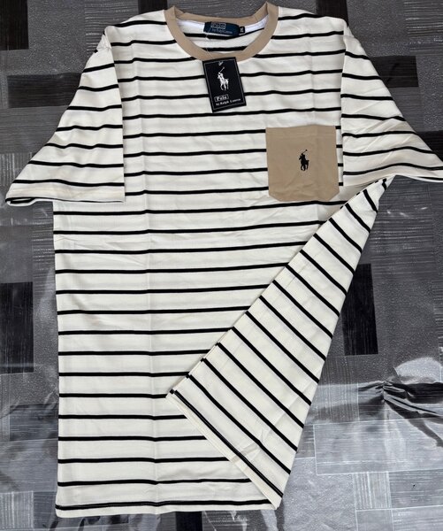 T-shirt à rayures unisexe