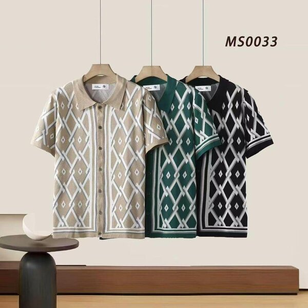 Chemises à motifs géométriques