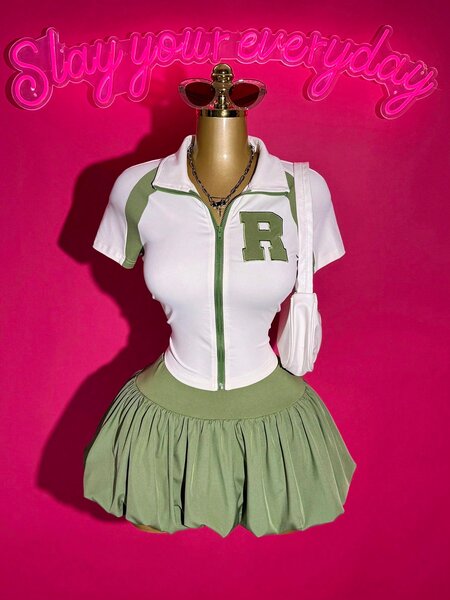 Ensemble jupe et haut zip