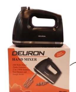 DEURON DN-1502 Premium Electric Egg Beater and Whisker - Hand Mixer - Cream Blender - Hand Blender - Food Mixer