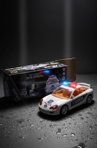 Voiture de Police Jouet Lumineuse