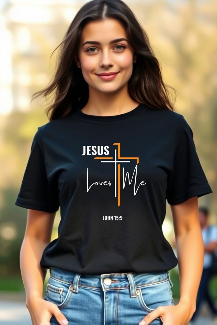 T-shirt chrétien "Jésus m'aime"