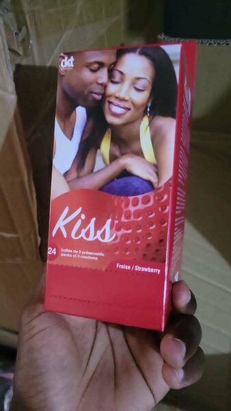Préservatifs Kiss Fraise x24