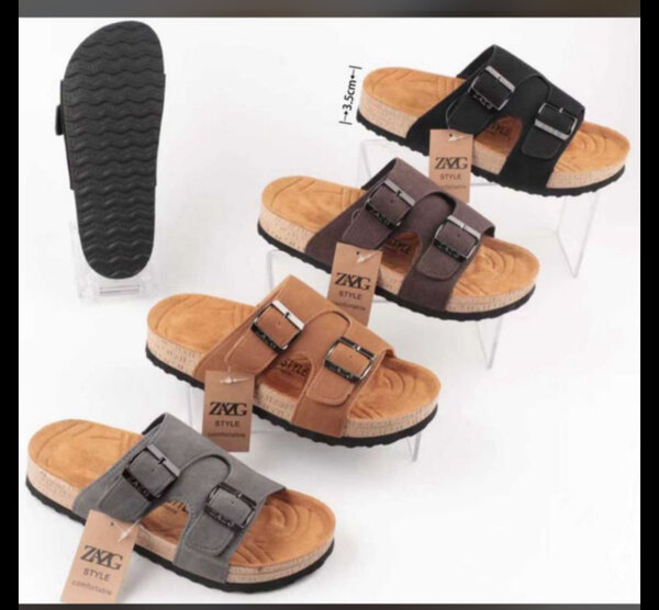 Sandales à double boucle homme