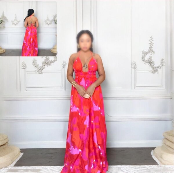 Robe longue florale élégante