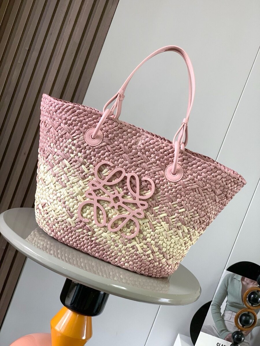 Sac cabas en paille tressée