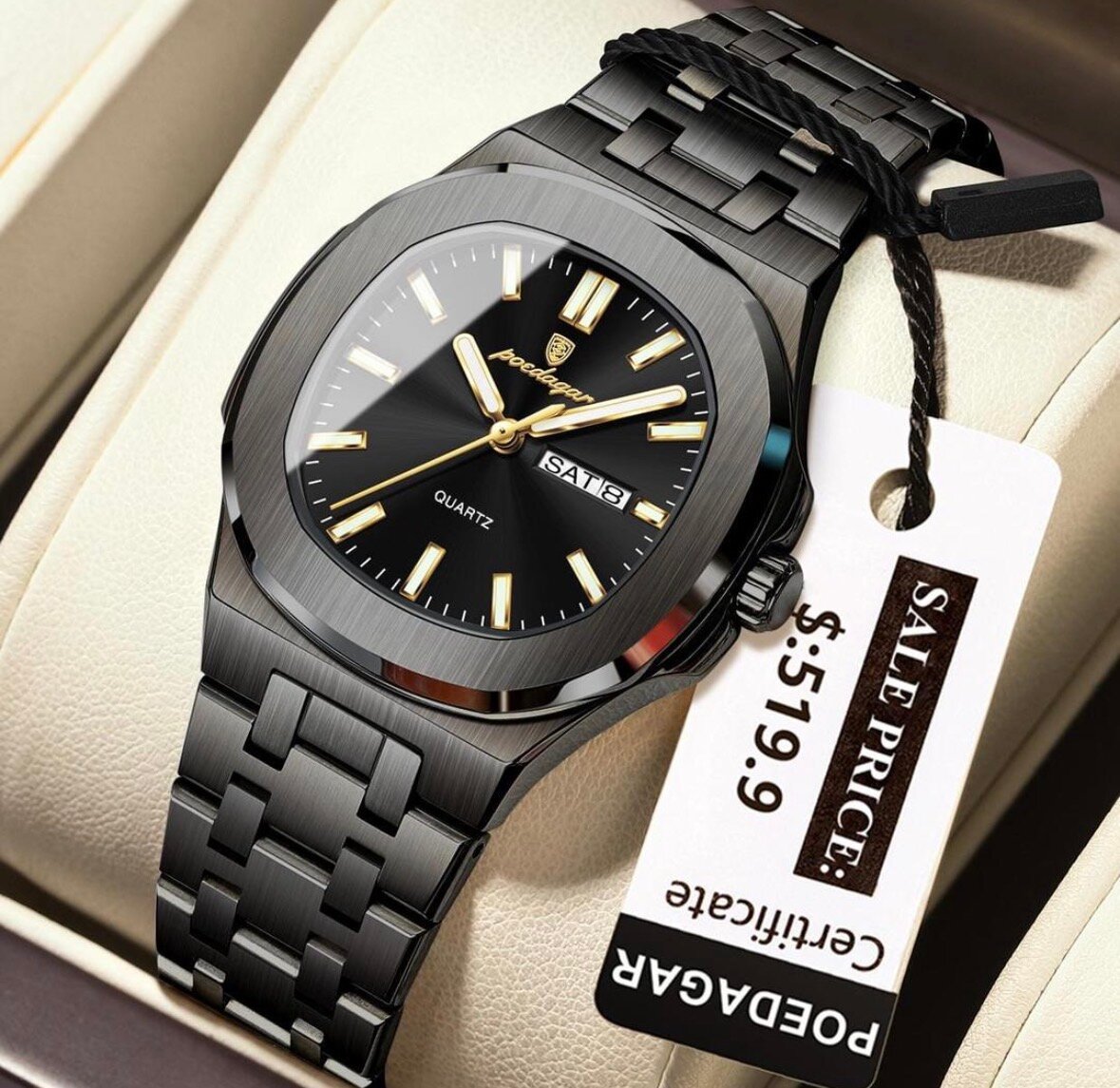 Montre Quartz Homme Élégante