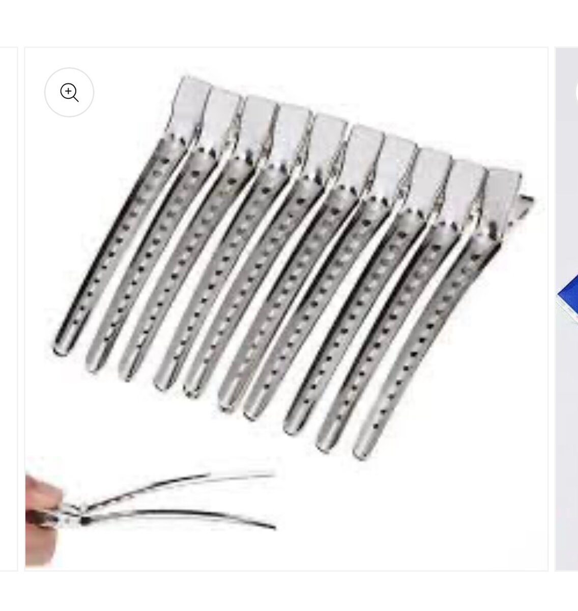 Pinces à cheveux métal x12