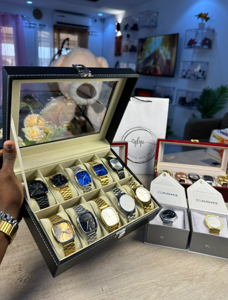 Montres Casio métal avec cadran carré