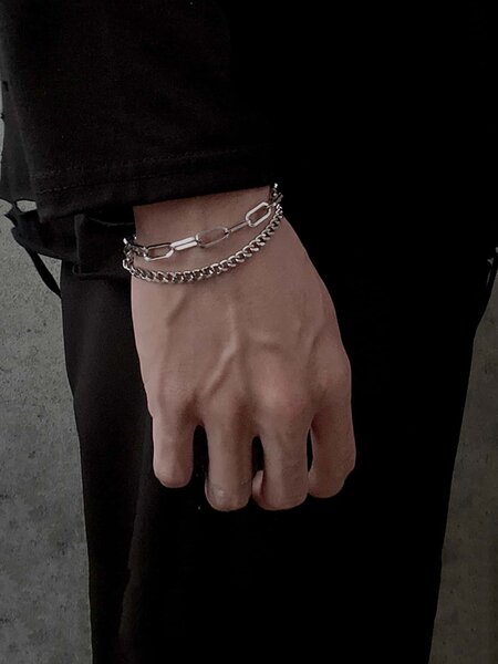 Bracelet chaîne en argent