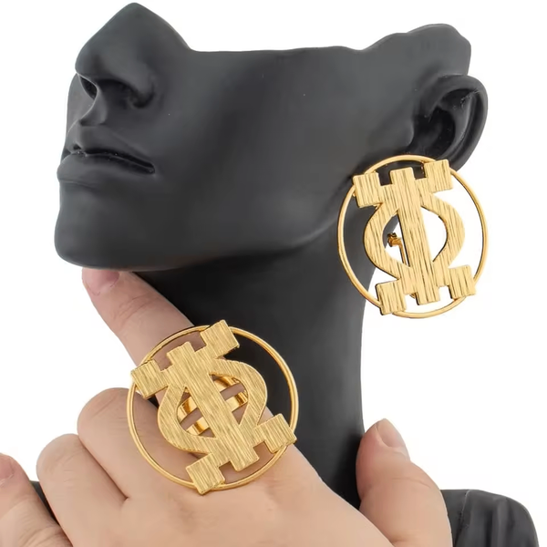 Boucles d'oreilles dorées élégantes