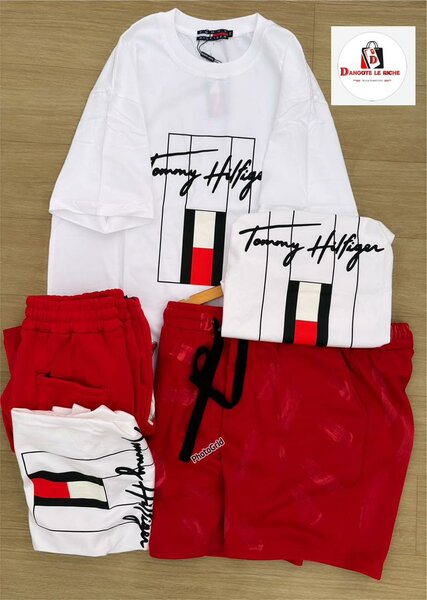 Ensemble T-shirt et Short Rouge