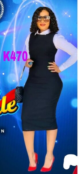 Stylish and high-quality women's office dress black