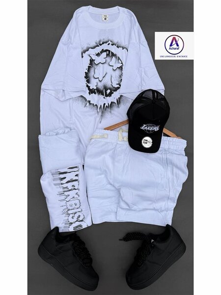Tenue complète streetwear blanc